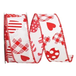 Reliant Ribbon Hearts Galore Ribbon, 1.5" X 10YD