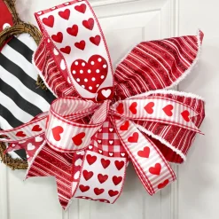 Reliant Ribbon Hearts Patchwork Ribbon, 2.5" X 10YD
