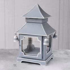 Beatriz Ball Holiday Pagoda Lantern, Blue