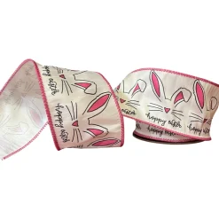 D. Stevens Hoppy Easter Bunny Ribbon, 2.5“X 10YD