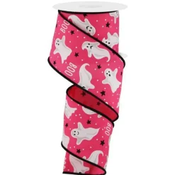 Craig Bachman Hot Pink Ghost Ribbon, 2.5 "X 10YD