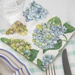 Hester & Cook Hydrangea Cocktail Napkin Set