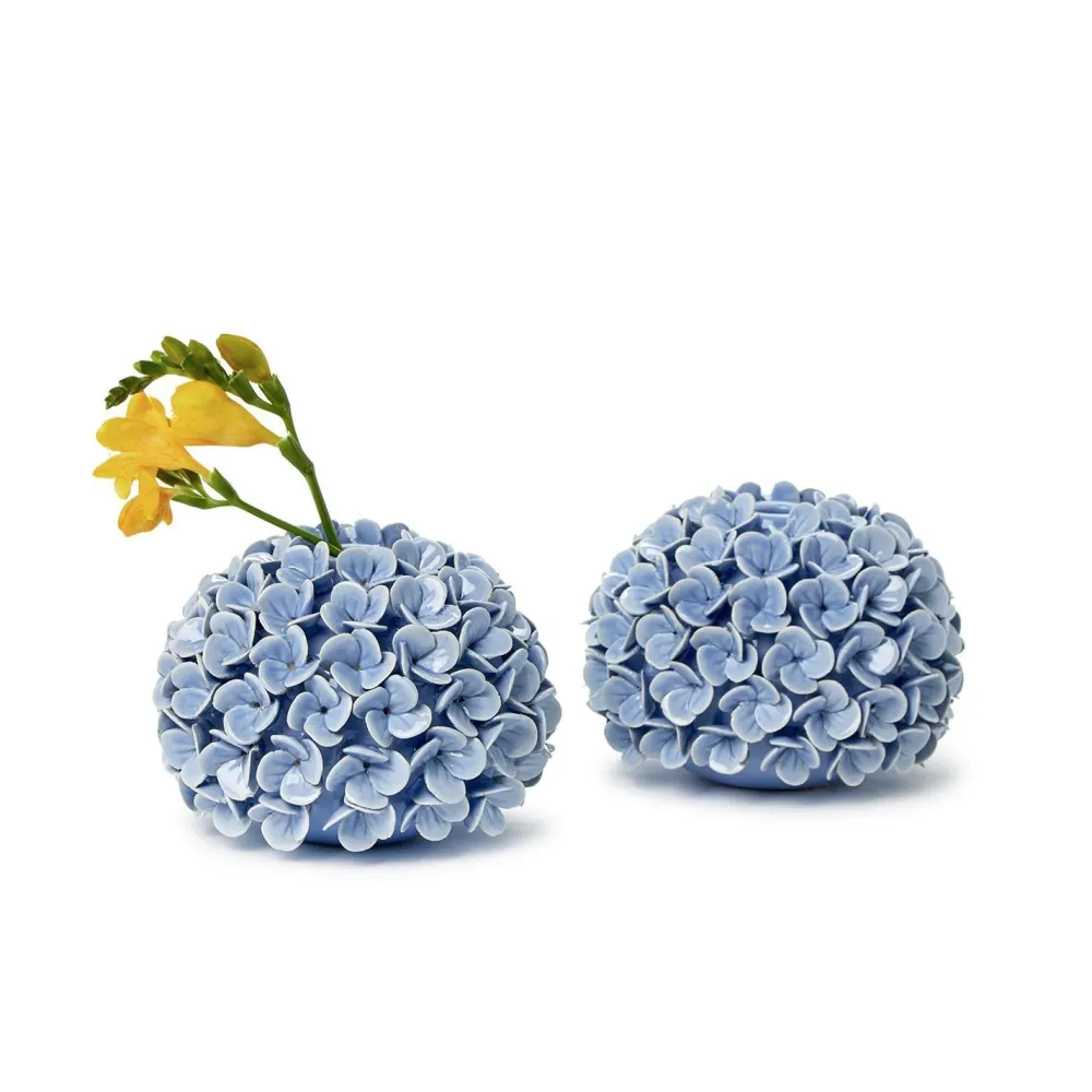 Two's Company Hydrangea Flower Bud Vase