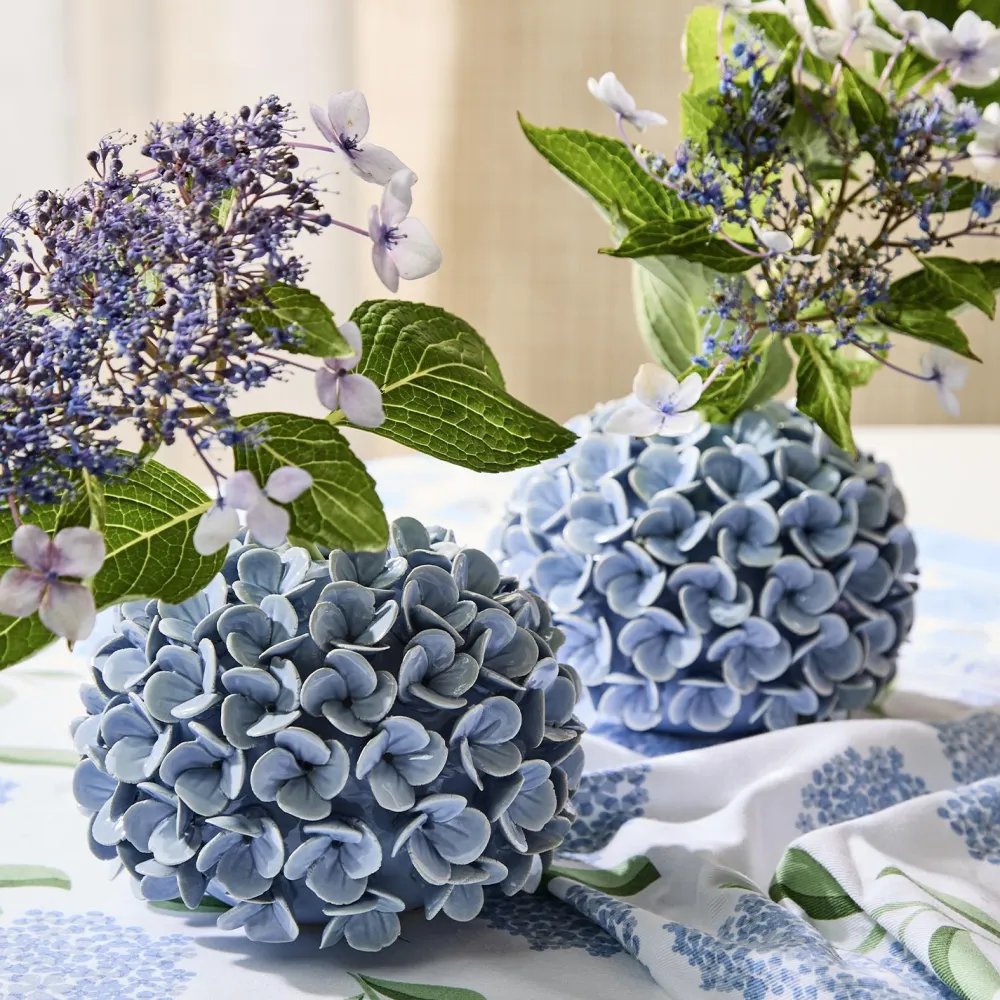 Two's Company Hydrangea Flower Bud Vase