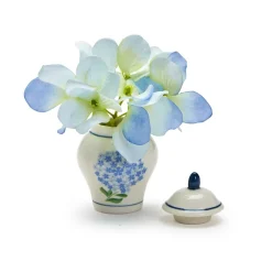 Two's Company Hydrangea Ginger Jar Toothpick Holder