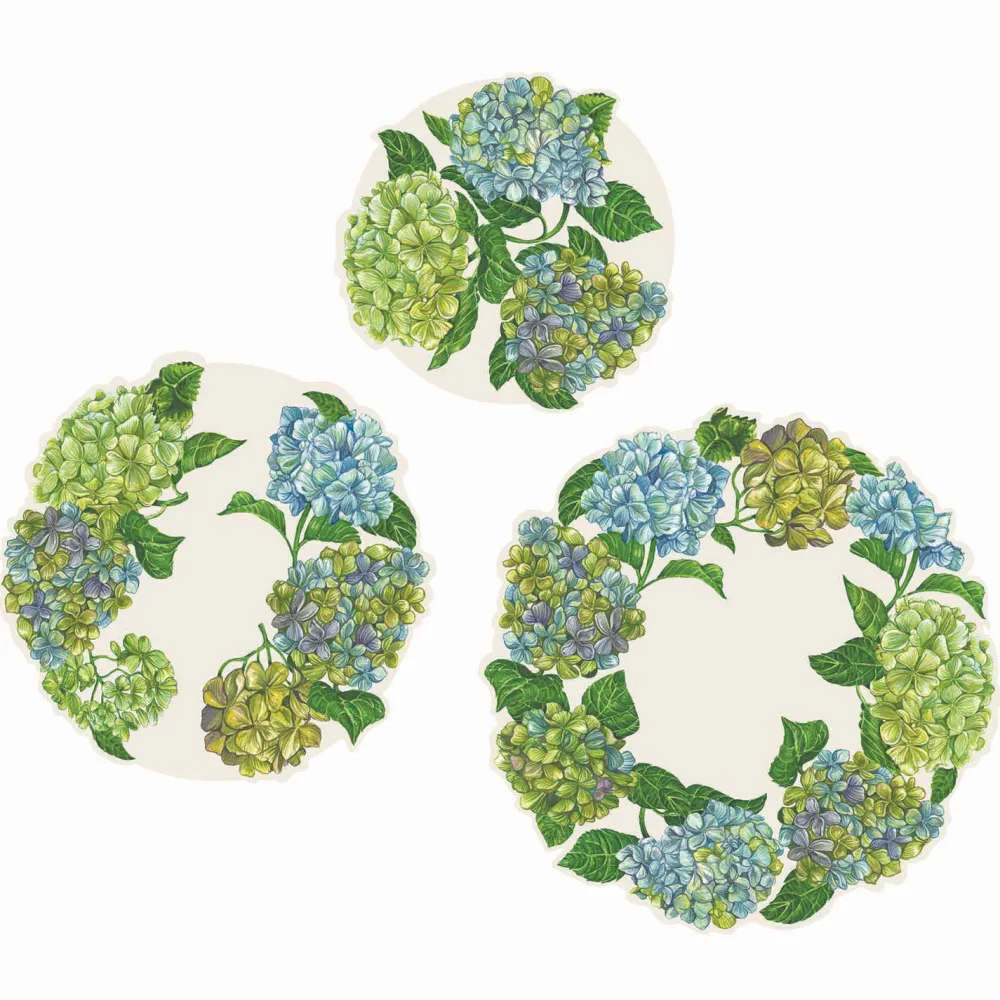 Hester & Cook Hydrangea Serving Papers Set