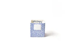 Happy Everything Indigo Small Dot Mini Nesting Cube by !