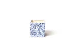 Happy Everything Indigo Small Dot Mini Nesting Cube by !