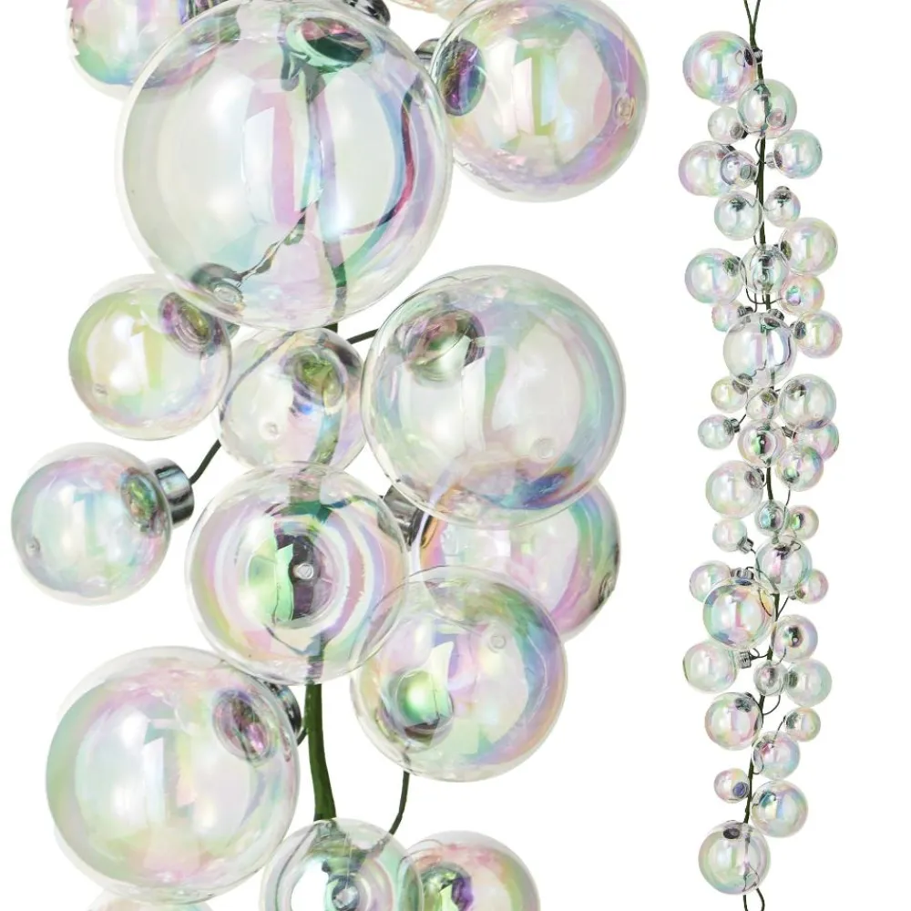 RAZ 4' Iridescent Ball Garland
