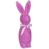RAZ Iridescent Purple Flocked Bunny