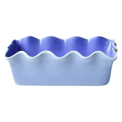 Coton Colors Iris Blue Ruffle Loaf Pan