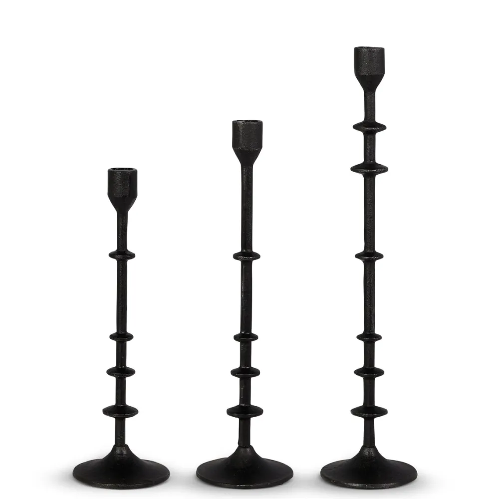 RAZ Iron Candle Sticks Set