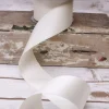 D. Stevens Ivory Double Face Swiss Satin Ribbon, 5/8" X 27YD
