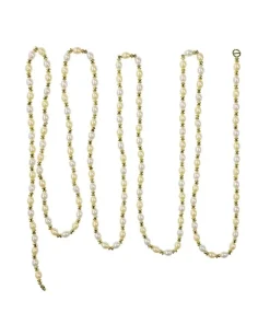 Kurt S. Adler Ivory Gold Bead Garland