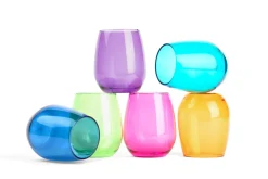 Pop Design Jewel Stemless Wine Glasses