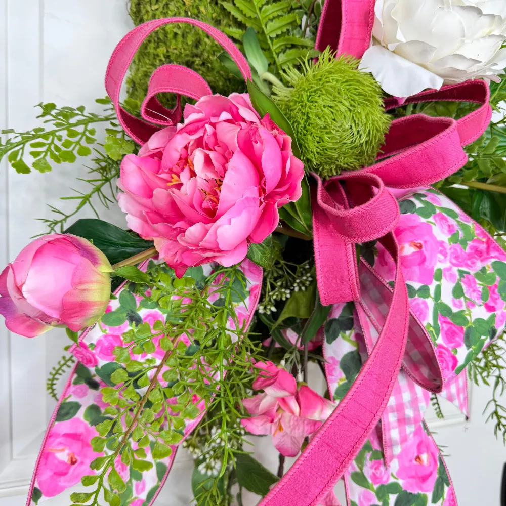 Miss Cayce's Joyful Blooms Wreath