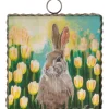 The Round Top Collection Kross Bunny in Tulips Mini Gallery Art
