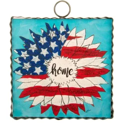 The Round Top Collection Kross “Home” Flower Flag Mini Gallery Art