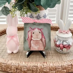 The Round Top Collection Kross Pink Bow Lop Mini Gallery Art