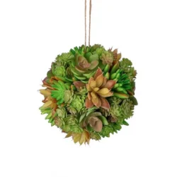 Regency Larger Green Brown Succulent Orb