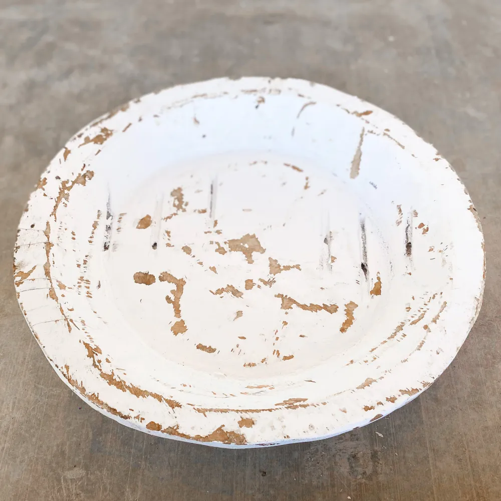 Forever Green Art Large Round Dough Bowl