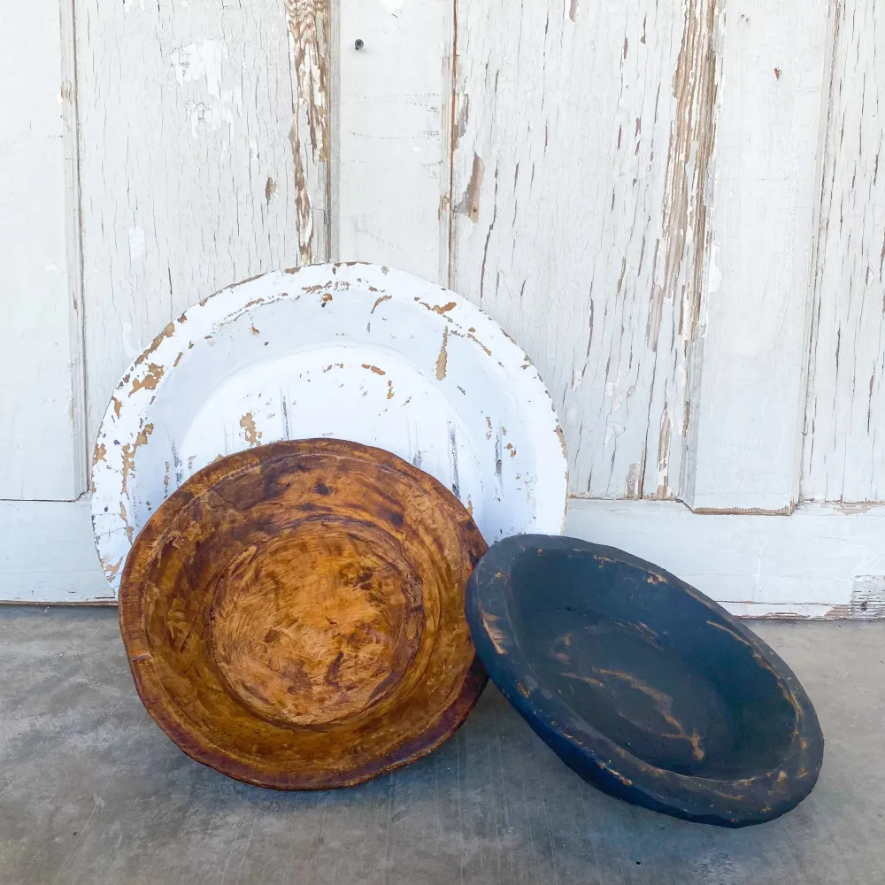Forever Green Art Large Round Dough Bowl