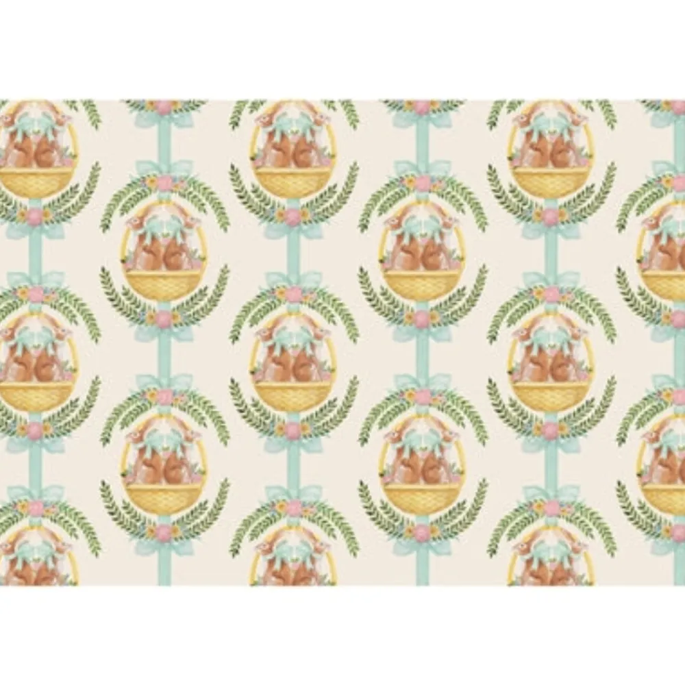 Hester & Cook Laurel Bunny Baskets Placemat Set