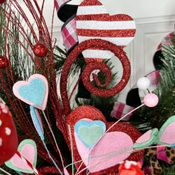 Liberty Floral Layered Pastel Heart Pick