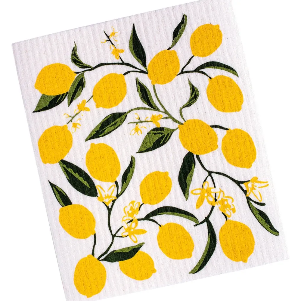 Design Imports Lemon Bliss Swedish Dishcloth
