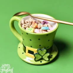 Happy Everything Leprechaun Hat Shaped Mug by !