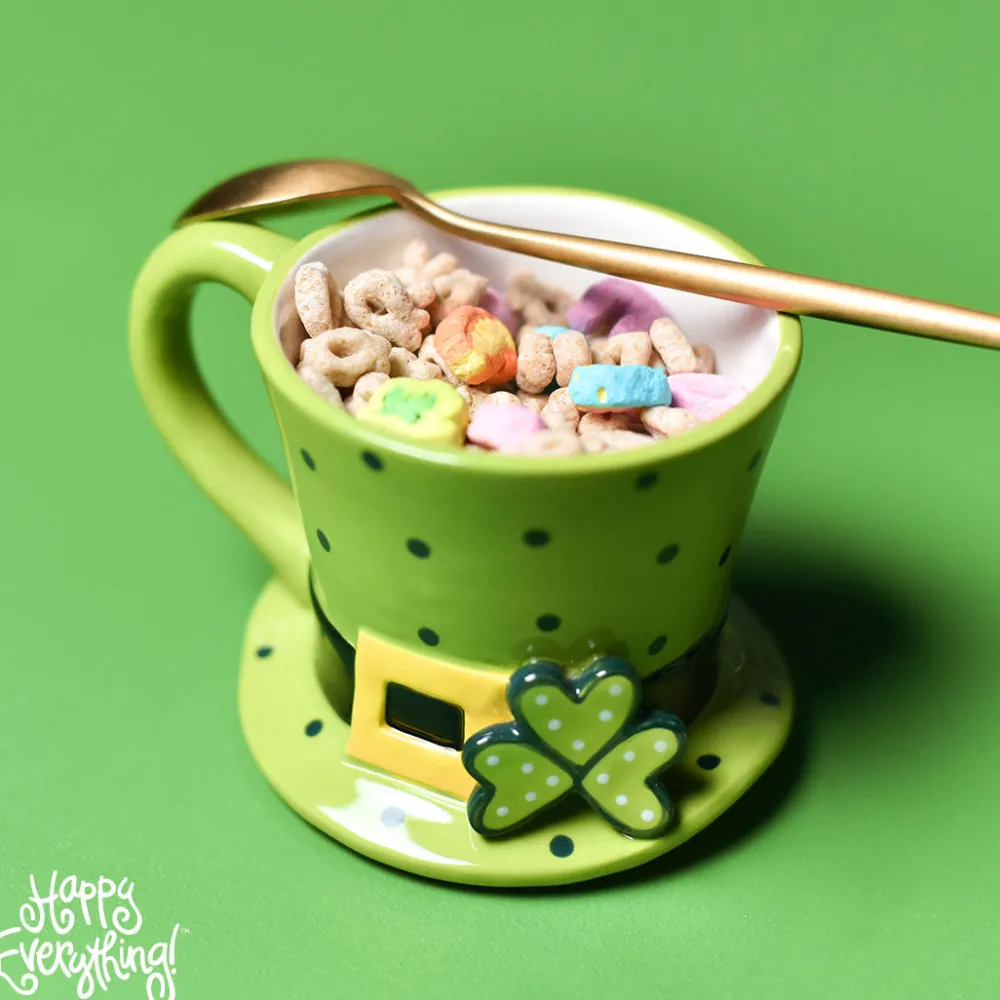 Happy Everything Leprechaun Hat Shaped Mug by !