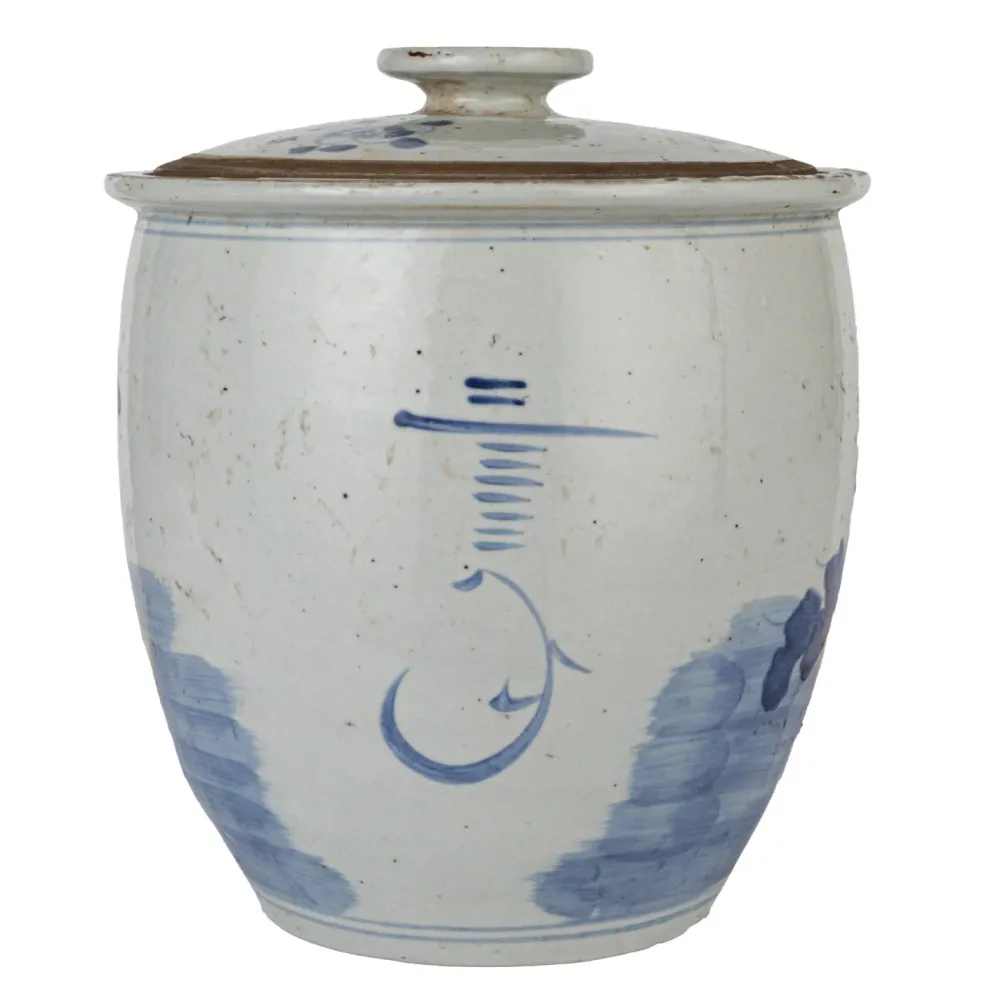Creative Coop Lidded Vintage Ginger Jar