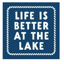 Soiree Sisters Life Is Better At the Lake Cocktail Napkins