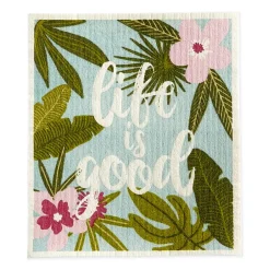 Design Imports Life Is Good Swedish Dishcloth