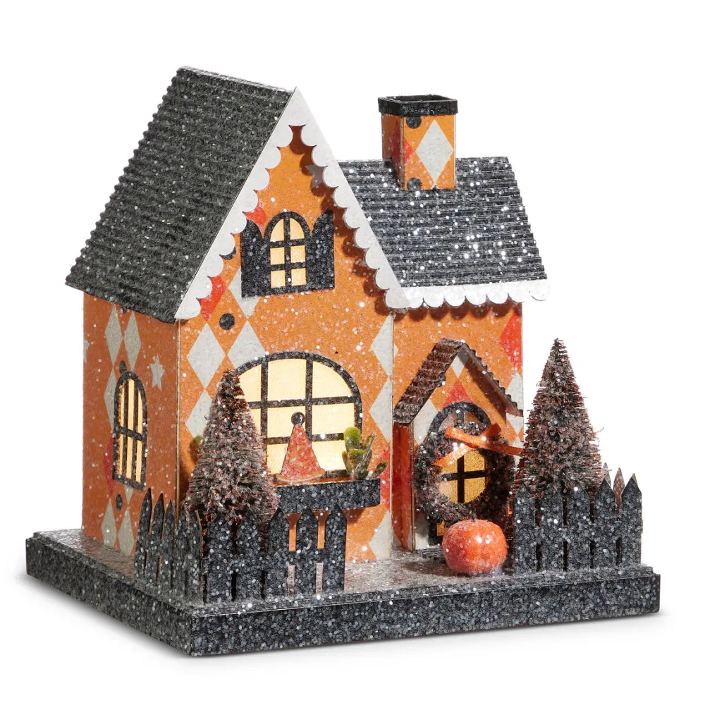 RAZ Lighted Halloween Party House