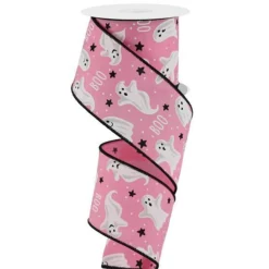 Craig Bachman Light Pink Ghost Ribbon, 2.5" X 10YD