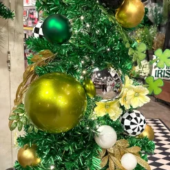 Farrisilk Lime Green Candy Apple Ball Ornament, 8"