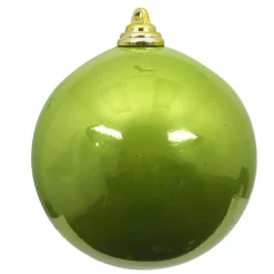 Farrisilk Lime Green Candy Apple Ball Ornament, 6"