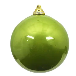 Farrisilk Lime Green Candy Apple Ball Ornament, 4"
