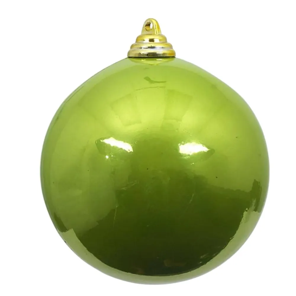 Farrisilk Lime Green Candy Apple Ball Ornament, 4"