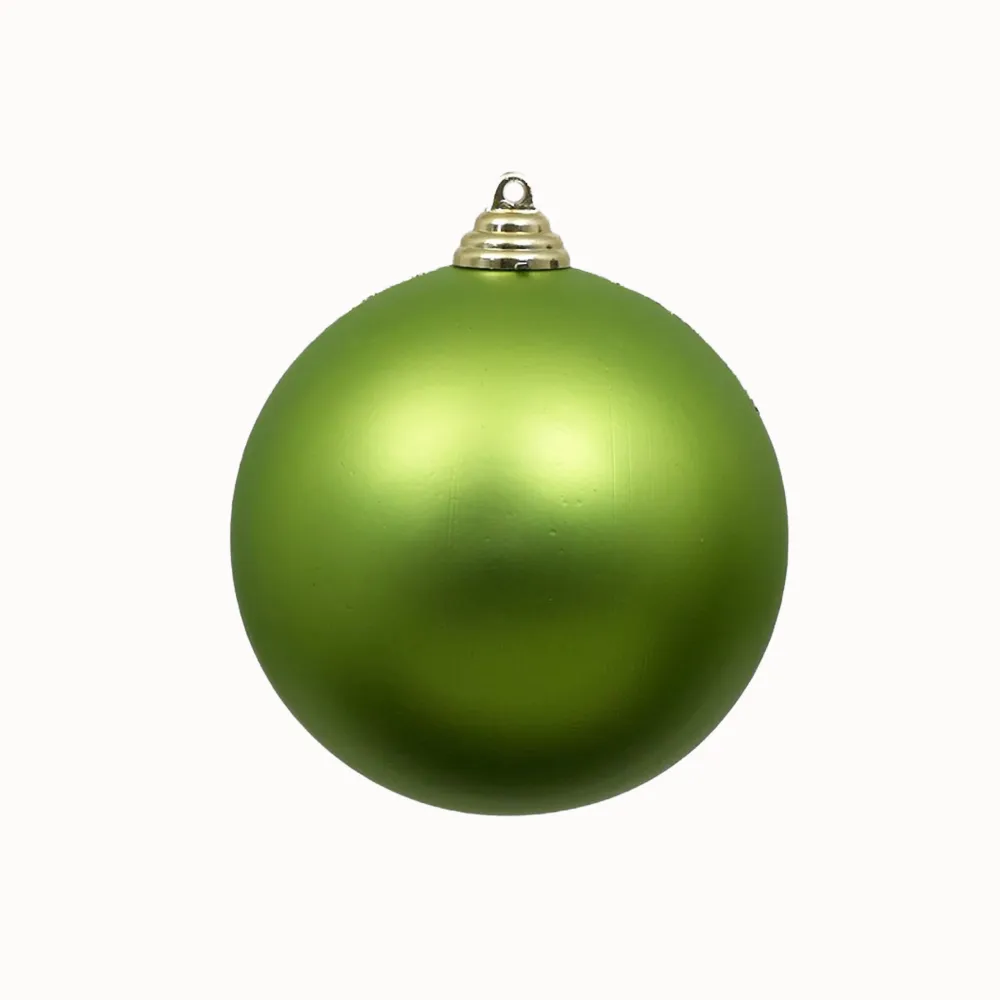 Farrisilk Lime Green Matte Ball Ornament, 4"