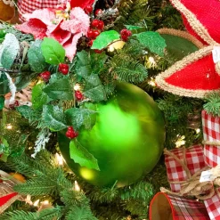 Farrisilk Lime Green Matte Ball Ornament, 4"