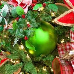 Farrisilk Lime Green Matte Ball Ornament, 8"