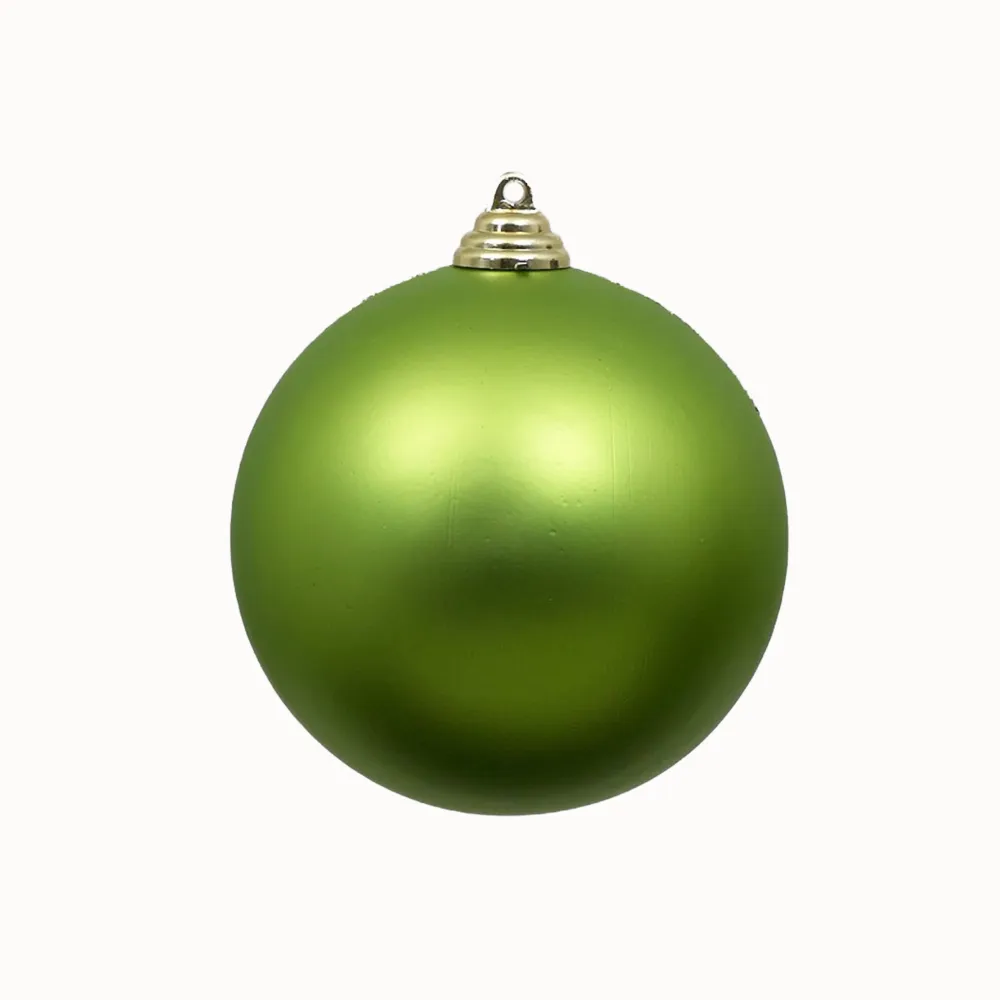 Farrisilk Lime Green Matte Ball Ornament, 6"