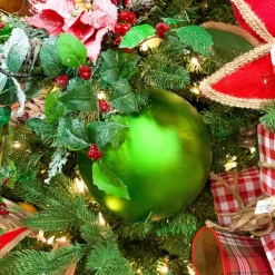 Farrisilk Lime Green Matte Ball Ornament, 6"