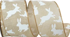 Reliant Ribbon Linen Bunny Hop Ribbon, 2.5" X 10YD