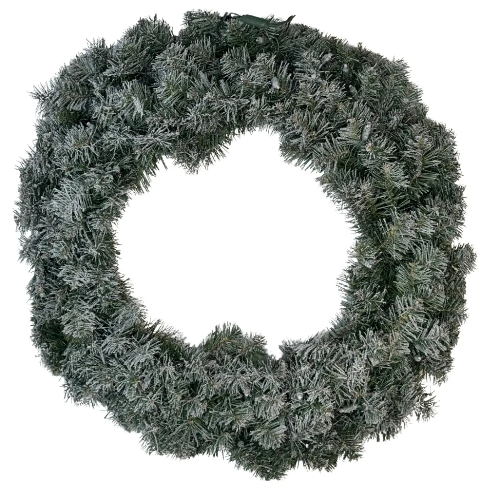 O Tannenbaum Lit Frosted Colorado Pine Wreath, 30"