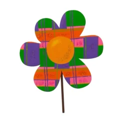 The Round Top Collection Madras Flower, Small