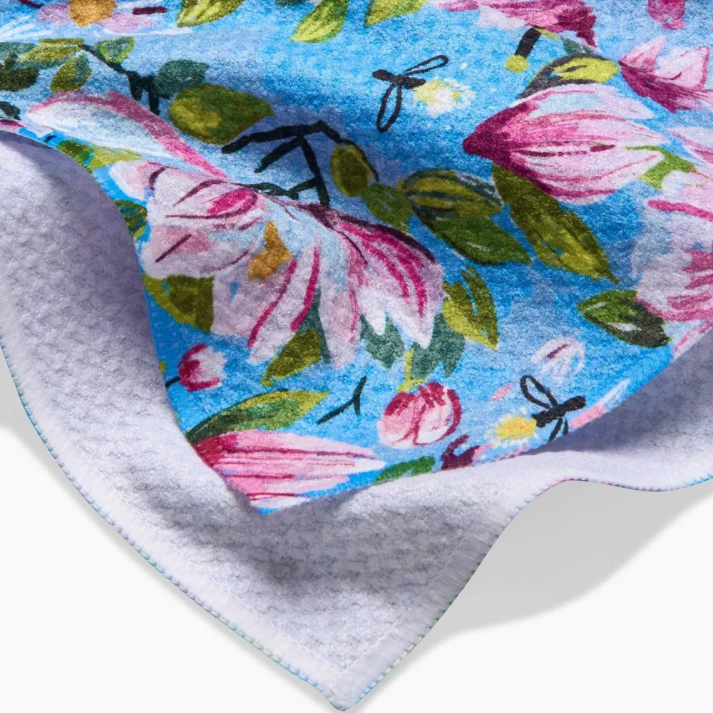 Geometry Magnolia Tea Towel