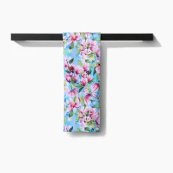 Geometry Magnolia Tea Towel